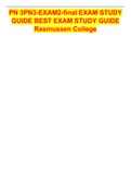 PN 3PN3-EXAM2-final EXAM STUDY GUIDE BEST EXAM STUDY GUIDE Rasmussen College