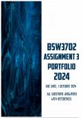 BSW3702 Assignment 3 (Portfolio) 2024 | Due 1 October 2024