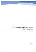 PEPP version B with complete sure answers