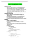 Exam 2 Study Guide NR 222