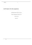 C218 task 2 for the capstone MBA Capstone (C218) task 2