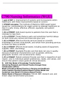 C790 NURSING INFORMATICS - WESTERN GOVERNORS UNIVERSITY