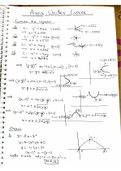 Handwritten notes of Area Under Curve