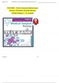 Test Bank for Timby's Introductory Medical-Surgical Nursing, 13th Edition (Donnelly-Moreno, 2022), Chapter 1-72 | All Chapters