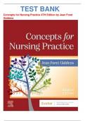 Concepts for Nursing  Practice 4TH Edition by Jean Foret Giddens