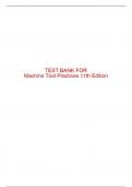 Test Bank For Machine Tool Practices 11th Edition All Chapters - 9780137409129