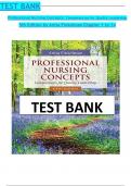 TEST BANK For Professional Nursing Concepts: Competencies for Quality Leadership 5th Edition by Anita Finkelman, ISBN: 9781284230888, All 14 Chapters Covered, Verified Latest Edition