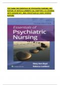 TEST BANK FOR ESSENTIALS OF PSYCHIATRIC NURSING, 3RD EDITION  