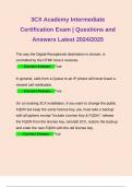 3CX Academy Intermediate Certification Exam | Questions and Answers Latest 2024/2025