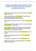 ARDMS ABDOMEN EXAM QUIZLET WITH  COMPLETE QUESTIONS AND CORRECT  ANSWERS RATED A+