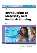 Introduction to Maternity and Pediatric Nursing 8th edition Leifer Test Bank Complete Guide A+