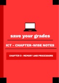 Summary  ICT/ Information and Communication Technology - CHAPTER 3