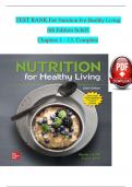 Nutrition For Healthy Living, 6th Edition TEST BANK by Schiff, Verified Chapters 1 - 13, Complete Newest Version