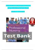 TEST BANK For Leddy & Pepper’s Professional Nursing, 10th Edition by Lucy Hood, Verified Chapters 1 - 22, Complete Newest Vers