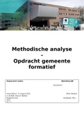 Plan van Aanpak methodische analyse - Minor SJW in de wijk: zorg en welzijn