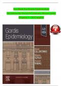 Gordis Epidemiology, 7th Edition TEST BANK By David D Celentano; Moyses Szklo, Verified Chapters 1 - 20, Complete Newest Version