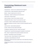 Cosmetology Stateboard exam questions(Past State board exams questions. 110% reliable. Each question is copied from a packet printed out by State board advisers and given to students by their cosmetology instructors. None of the questions are repeated. Al