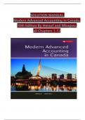 SOLUTION MANUAL   Modern Advanced Accounting In Canada,  10th Edition By Herauf and Mbagwu,  all Chapters 1-12 