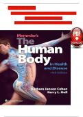 Test Bank Memmlers Structure and Function of the Human Body 14th Edition Cohen Questions with correct Answers Grade A+.