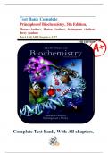 Test Bank Complete_  Principles of Biochemistry, 5th Edition, Moran (Author), Horton (Author), Scrimgeour (Author) Perry (Author) Part 1-4| All Chapters 1-22