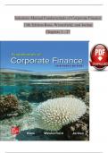 Fundamentals of Corporate Finance, 13th Edition TEST BANK by Ross, Westerfield, Verified Chapters 1 - 27, Complete Newest Version