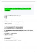 Final exam for rte 1000 questions and answers