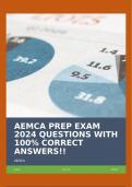 AEMCA PREP EXAM 2024 QUESTIONS WITH 100% CORRECT ANSWERS!!