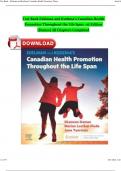 Test Bank Edelman and Kudzma's Canadian Health Promotion Throughout the Life Span, 1st Edition (Dames, 2024) ISBN:9781771722261 Newest Version Pdf Instant Download