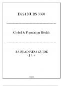 (WGU D224) NURS 3660 Global & Population Health - FA Readiness Guide Q & S 2024