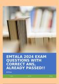 EMTALA 2024 EXAM QUESTIONS WITH CORRECT ANS, ALREADY PASSED!!