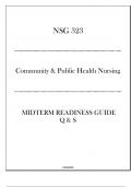 HU - NSG 323 Community & Public Health Nursing - Midterm Readiness Guide Q & S 2024