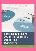 EMTALA EXAM 25 QUESTIONS WITH ALL PASSED ANSWERS!!