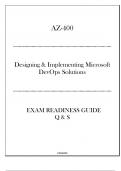 AZ-400 Designing & Implementing Microsoft DevOps Solutions - Updated Exam Readiness Guide 2024