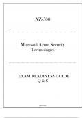 AZ-500 Microsoft Azure Security Technologies - Updated Exam Readiness Guide 2024