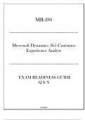 MB-280 Microsoft Dynamics 365 Customer Experience Analyst- Updated Exam Readiness Guide 2024.