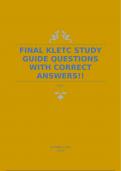 FINAL KLETC STUDY GUIDE QUESTIONS WITH CORRECT ANSWERS!!