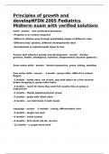 NFDN 2005 Pediatrics Midterm exam with verified solutions.