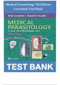 TEST BANK for Medical Parasitology: A Self-Instructional Text, 7th Edition by Leventhal; Cheadle, All 11 Chapters Covered, Verified Latest Edition