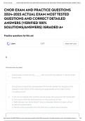 CNOR EXAM AND PRACTICE QUESTIONS 2024-2025 ACTUAL EXAM MOST TESTED QUESTIONS AND CORRECT DETAILED ANSWERS (VERIFIED 100% SOLUTIONS/ANSWERS) |GRADED A+