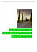 CAS3701 Assignment 12 (COMPLETE ANSWERS) 2024 - DUE 4 October 2024