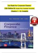 Test Bank for Corporate Finance 13th Edition Stephen Ross, Randolph Westerfield, Jeffrey Jaffe Complete Guide.