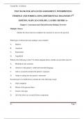 TEST BANK FOR ADVANCED ASSESSMENT: INTERPRETING  FINDINGS AND FORMULATING DIFFERENTIAL DIAGNOSES 5TH  EDITION, MARY JO GOOLSBY, LAURIE GRUBBS A+ 