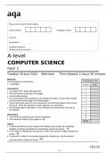 aqa A-level Computer Science Paper 2 (7517-2)-Question Paper-June2024.