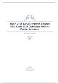 BUSA 2106 EXAM 3 PERRY BINDER GSU Exam 2024 Questions With All Correct AnswersBUSA 2106 EXAM 3 PERRY BINDER GSU Exam 2024 Questions With All Correct Answers