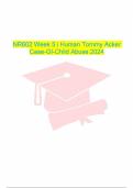 NR602 Week 5 i Human Tommy Acker Case-GI-Child Abuse 2024 