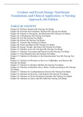 Test Bank for Nutritional Foundations and Clinical Application: A Nursing Approach, 6th Edition by Grodner, Escott-stump, and Dorner [Complete Test Bank]