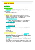 NURS 461 Exam 3 Study guide Updated