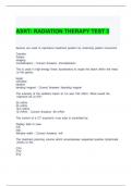 ASRT- RADIATION THERAPY TEST 3 -SOLVED