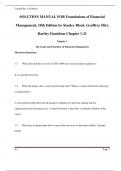 SOLUTION MANUAL FOR Foundations of Financial  Management, 18th Edition by Stanley Block, Geoffrey Hirt,  Bartley Danielsen Chapter 1-21 