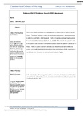 Chamberlain College of Nursing NR439 PPE Worksheet Problem/PICOT/Evidence Search (PPE) Worksheet summer 2019
